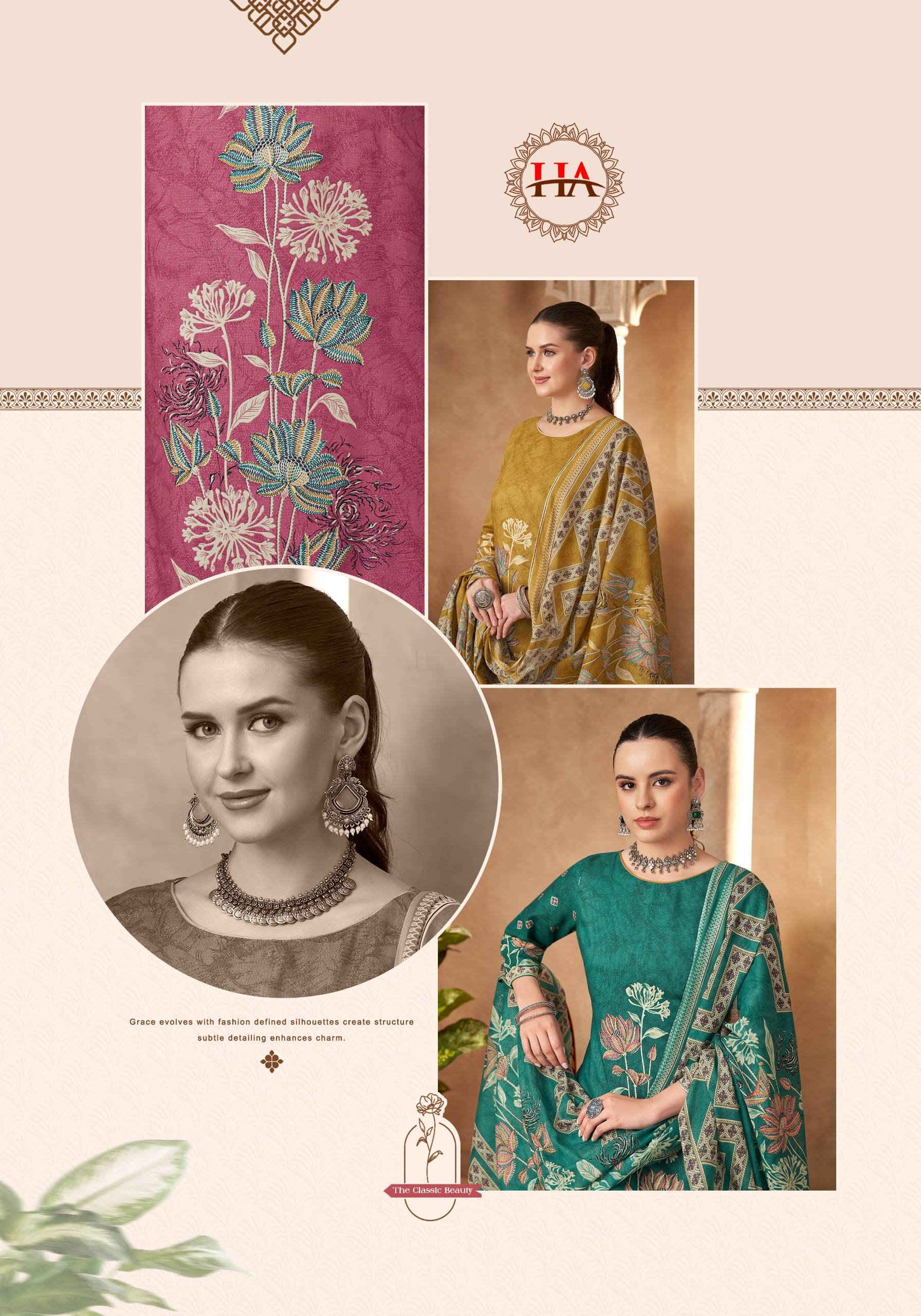 ROSEY-5 By Harshit Fashion Hub 3036-1142-01 To 3036-1142-06 Series 